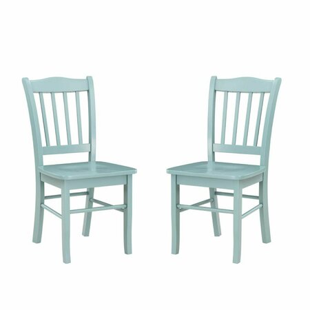 BORAAM 21 x 36 x 17 in. Colorado Dining Chairs, Blue - Set of 2 30736